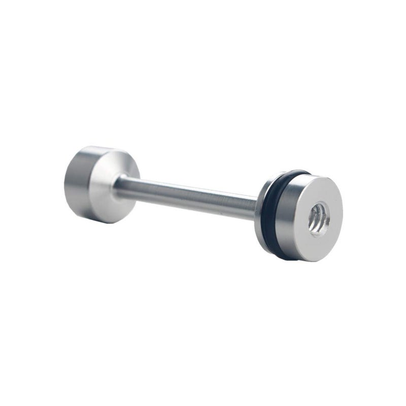 JGR LS Engine Billet Aluminum Oil Diverter Barbell Galley Plug Fits GM Gen III & IV LS Engines LS1 LS2 LS3 LS6 LS7 LS9 LQ4 LQ9 4.8L 5.3L 6.0L 6.2L Silver - Image 2